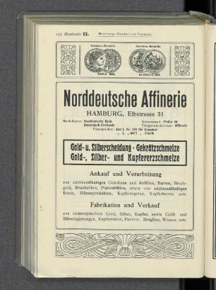 Goldene Medaille Paris 1881. Goldene Medaille Hamburg 1889.
