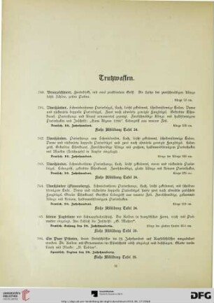 Trutzwaffen (Nr. 760-893)