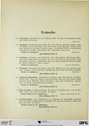 Trutzwaffen (Nr. 760-893)