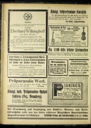 Nachruf : [Eberhard Wilkinghoff]