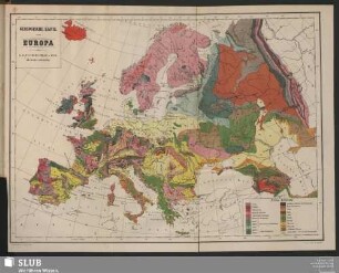 Geologische Karte von Europa