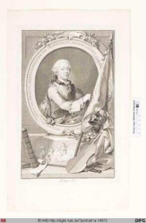 Bildnis Wilhelm V. Batavus, Prinz von Oranien, Fürst von Nassau-Diez, -Dillenburg u.-Siegen, 1748-95 letzter Erbstatthalter der Niederlande