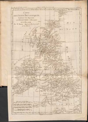 Carte Des Isles Britanniques : contenant les Royaumes D'Angleterre, D'Ecosse Et D'Irlande