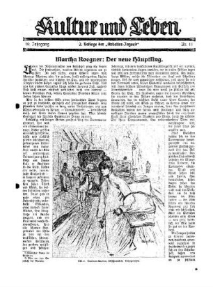 Kultur und Leben : 2. Beilage der "Arbeiter-Jugend"