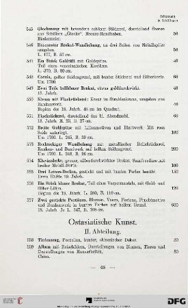 Ostasiatische Kunst II. Abteilung (Nr. 558-566)