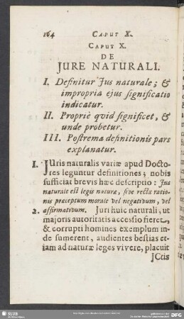 Caput X. De Iure Naturali