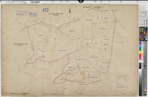 Sünninghausen (Oelde), Umlegung Sünninghausen, Zuteilungskarte Diestedde Flur 1