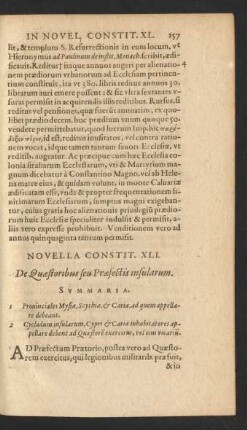 Novella Constit. XLI. - Novel. Constit. L.