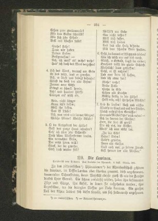 110. Die Lawinen.