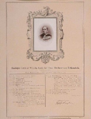 Bildnis von Rudolf Freiherr von Falkenstein (1811-1888)