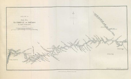 Route map Ta-Chien-Lu to Bat'ang