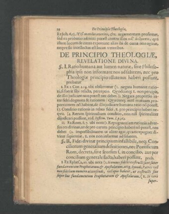 De Principio Theologiae, Revelatione Divina.