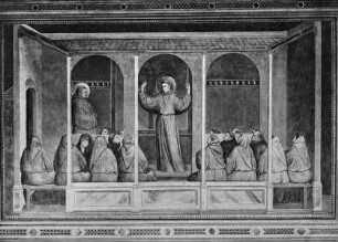 Kapellenausmalung — Szenen der Franziskuslegende — Erscheinung in Arles