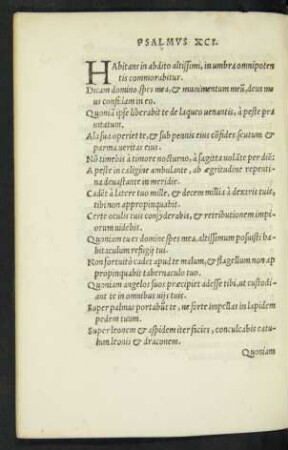 Psalmus XCI. - Psalmus C.