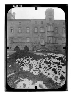 Märkisch Wilmersdorf. Gutshaus (1801, Umbau 1901). Parkseite (Teilansicht)