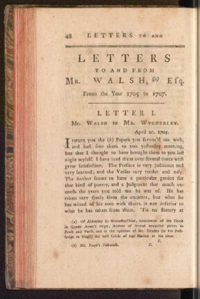 Letters To And From Mr. Walsh, Esq.