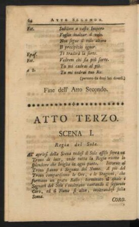 Atto Terzo = Dritte Handlung