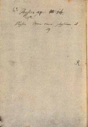 Due lettere di Fisica