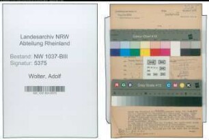 Entnazifizierung Adolf Wolter , geb. 08.05.1891 (Techn.Angestellter)