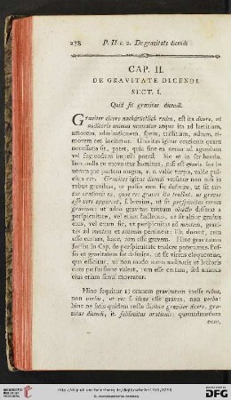Cap. II: De gravitate dicendi