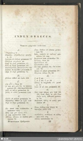 Index graecus