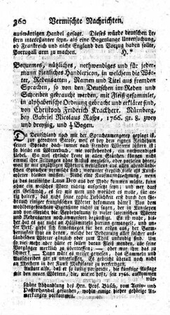 Bequemes, nützliches, nothwendiges und für jedermann dienliches Handlexicon[...]