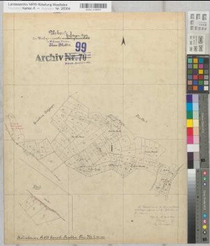 Drolshagen (Drolshagen), Umlegung Drolshagen, Bl.14 Urkarte 1 Berlinghausen - Brachtpe Flur 1