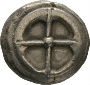 Münze, Didrachme, Drittes Viertel des 6. Jahrhunderts vor Christus