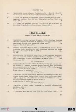 Textilien (Nr. 209-233)