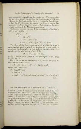 On the expansion of a function a binomial.