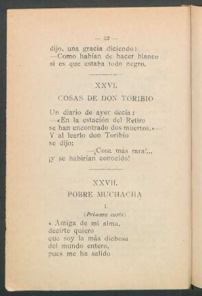 I. - (Primera carta)