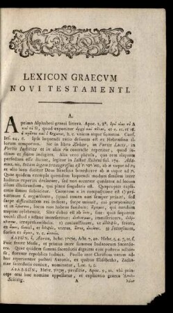 Lexicon Graecum Novi Testamenti