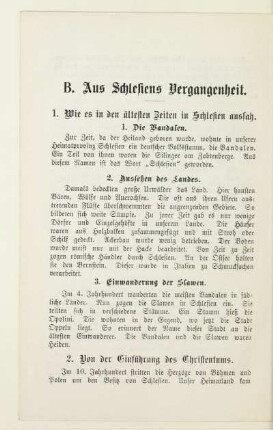 B. Aus Schlesiens Vergangenheit