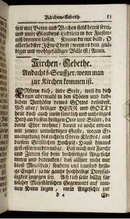 Kirchen-Gebethe.
