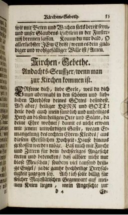 Kirchen-Gebethe.