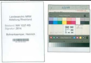 Entnazifizierung Heinrich Bohrenkaemper , geb. 31.03.1892 (Lehrer)