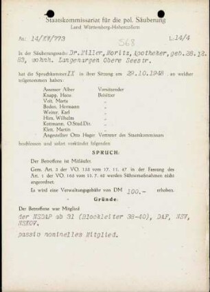 Miller, Moritz, Dr.