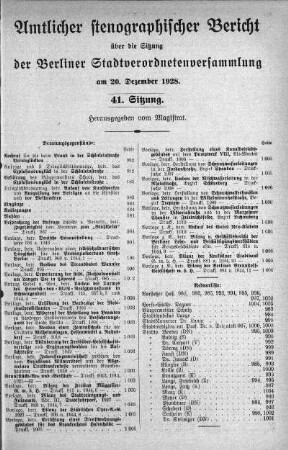 No. 41, 20. Dezember 1928