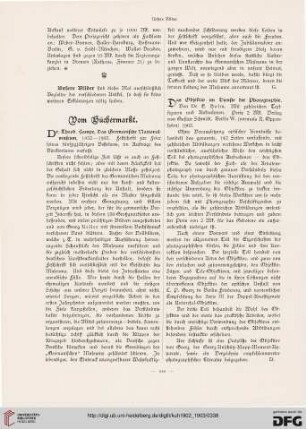 Vom Büchermarkt