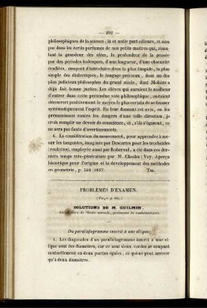 Problèmes d´examen.
