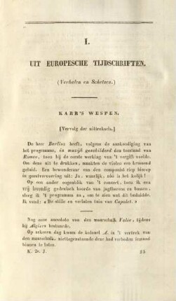 I. Uit Europesche Tijdschriften. (Verhalen en Schetsen)