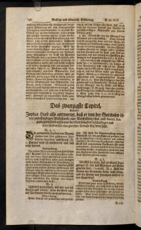 748-758, Das zwanzigste - drey und zwanzigste Capitel
