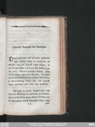 Historische Nachricht des Verfassers