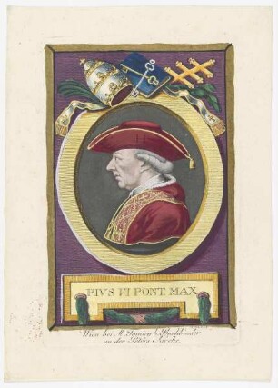 Bildnis des Papst Pivs VI.