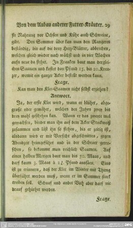 [Vom Klee-Bau]
