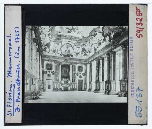 St. Florian, Augustinerchorherrenstift : Innenansicht, Marmorsaal