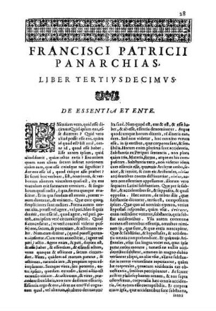 Liber Tertivsdecimvs. De Essentia Et Ente
