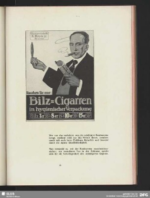 Rauchen Sie nur: Bilz-Cigarren