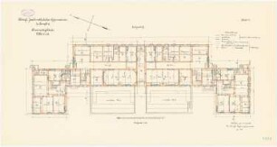 Joachimsthalsches Gymnasium, Templin: Schülerwohngebäude Villa V und VI: Grundriss Erdgeschoss 1:100