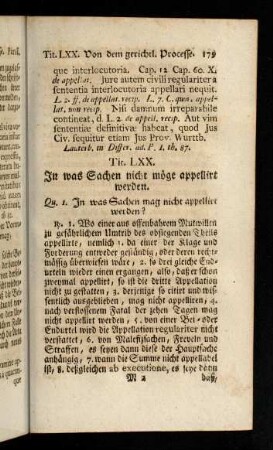 179-187, Titulus LXX - LXXIV
